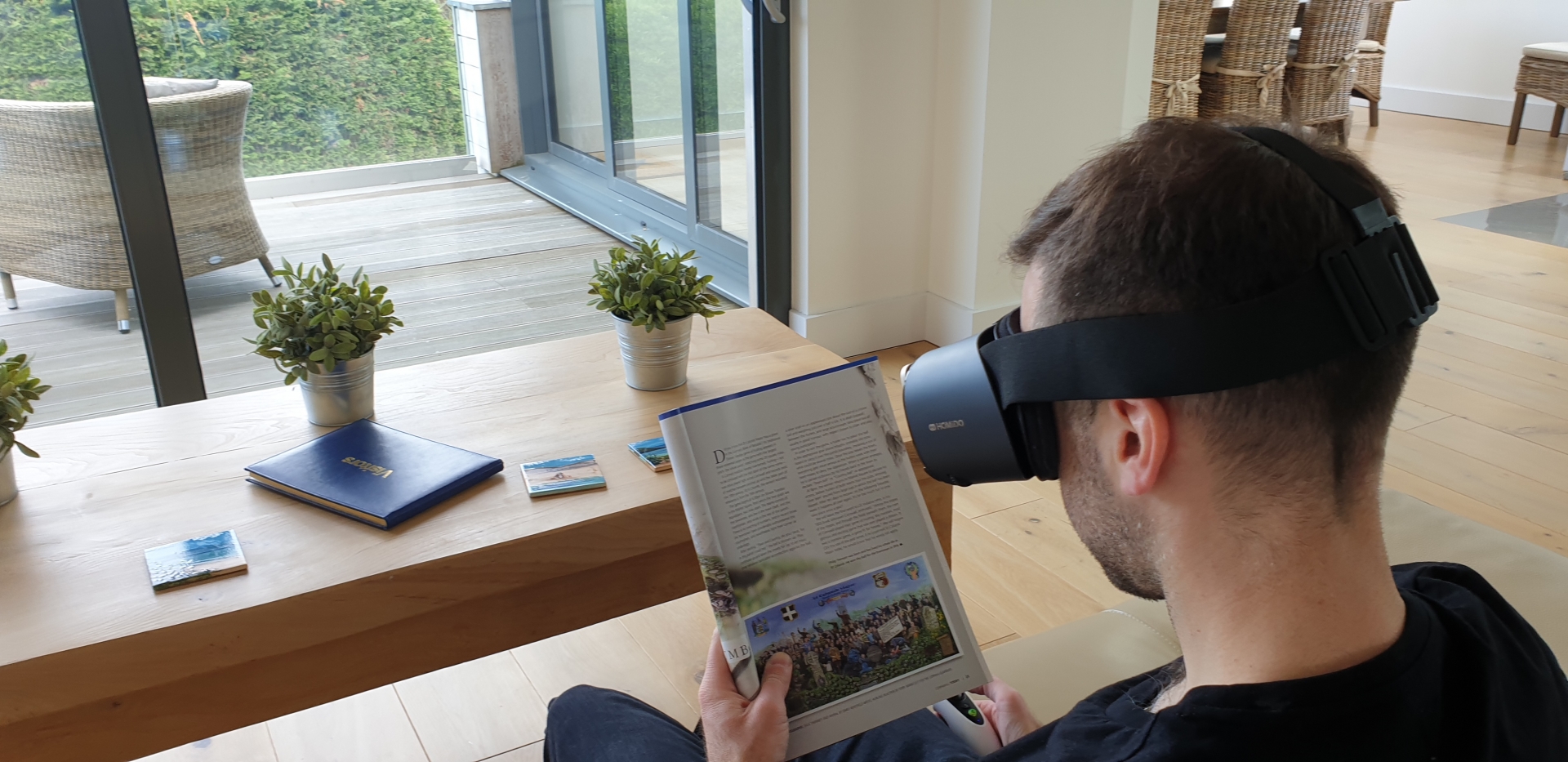 The SightPlus device is designed to help with a range of day-to-day tasks, including reading, which is often very difficult, if not impossible, for people with degenerative eye conditions.