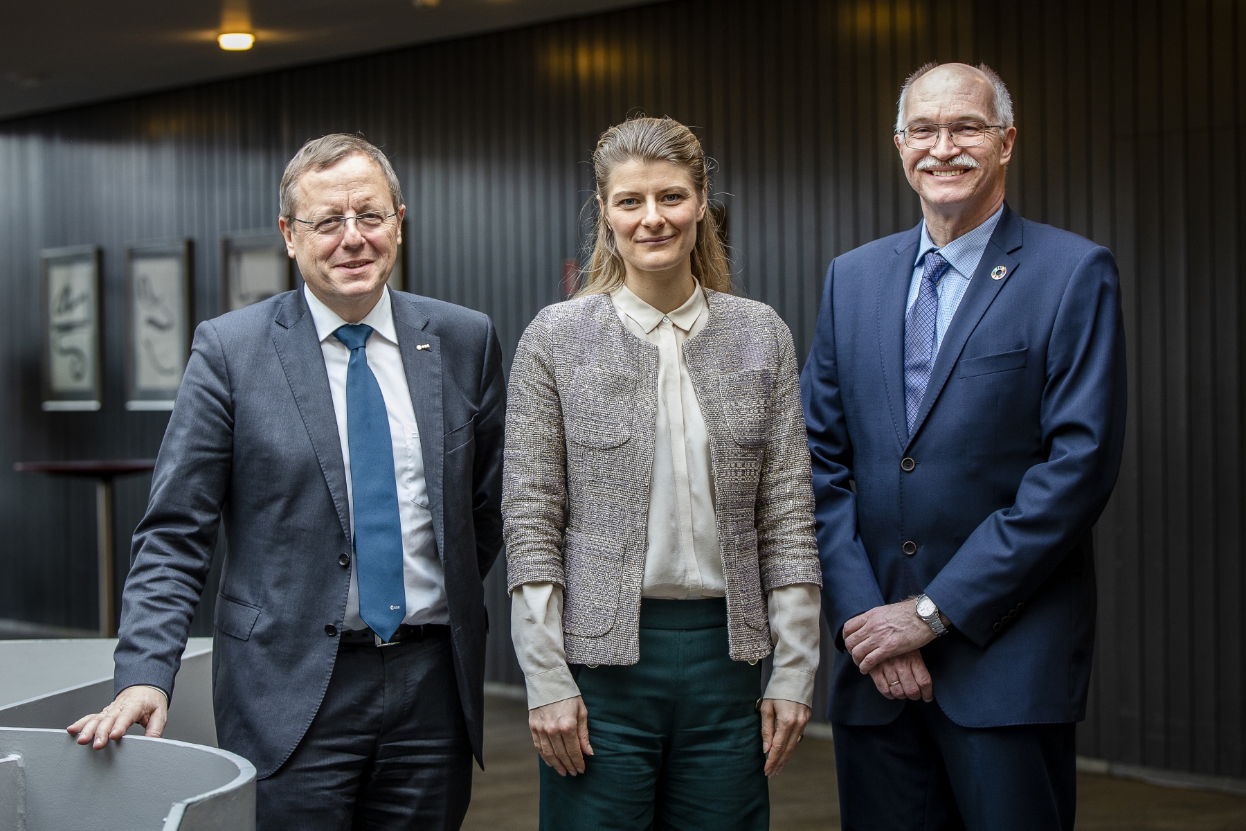 Wörner, Halsboe-Jørgensen and Bjarklev. Image credits: Kaare Smith.