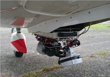 Airplane with multisensors. Image credit: SmallGIS