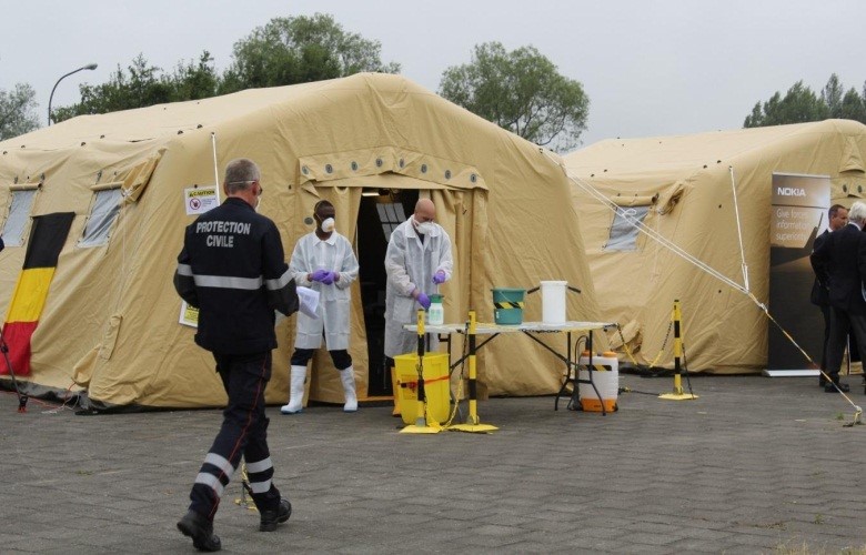 Bio-garden – a national and international response to a simulated biological incident, attended by EU ministers and high-level stakeholders with substantial press and media attention.   (Image credit: B-LiFE)  