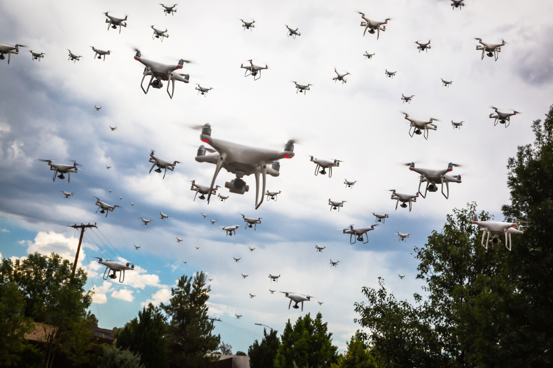 Invasion of the Drones: An exponential increase in capability and reduced costs have made drones a truly disruptive technology (Image credit: Shutterstock)