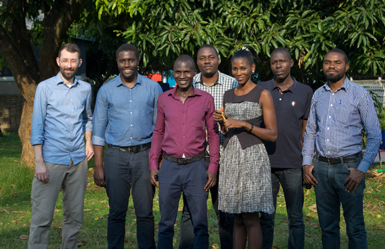 The team from agriBORA Germany, including CEO Kizito Odhiambo, visit their Kenyan Operations Team in January 2020