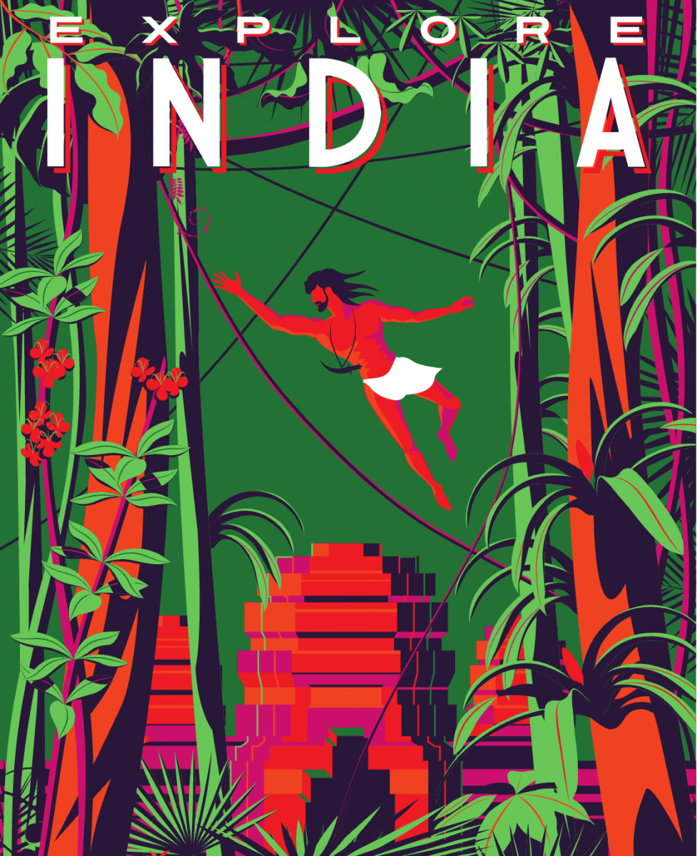 Indian travel poster with Mowgli  ‘master of the jungle’ from Kipling’s The Jungle Book. “We strongly believe that project MOWGLI will bring benefit to the Indian community, providing support in deciding where, how and what kind of microgrid is effective to be installed.” Ciro Lanzetta, i-EM (Image: Alaver/Shutterstock)