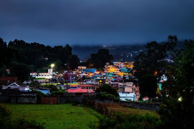 A Nilgiri mountain village by night (Image credit: Madragada Verde/Shutterstock)