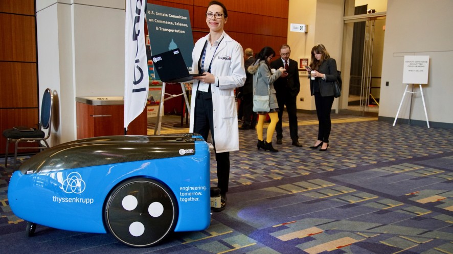 TeleRetail delivery robot debuts in the US