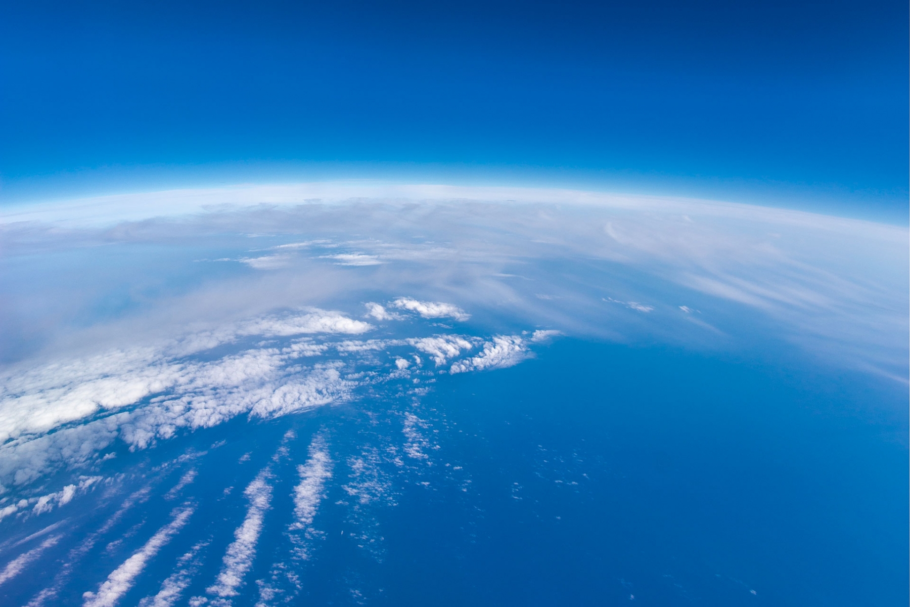 View of Earth's atmosphere from space - Image credit: AXA