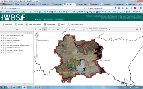 The IWBSF web-based interface