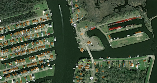Image taken from GEO which shows the damage grid applied to properties following Hurricane Ida. Credit: MIS
