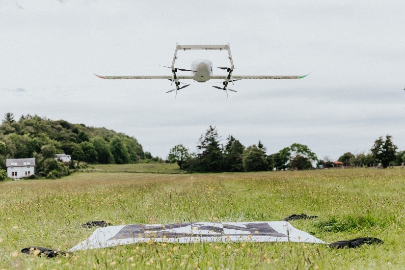 "Figure 2: Skyports delivery drone collecting pathology samples in Scotland"
