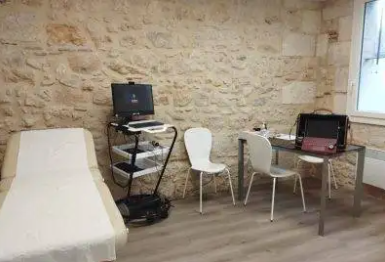 Picture of a telemedicine-station installed in a French village