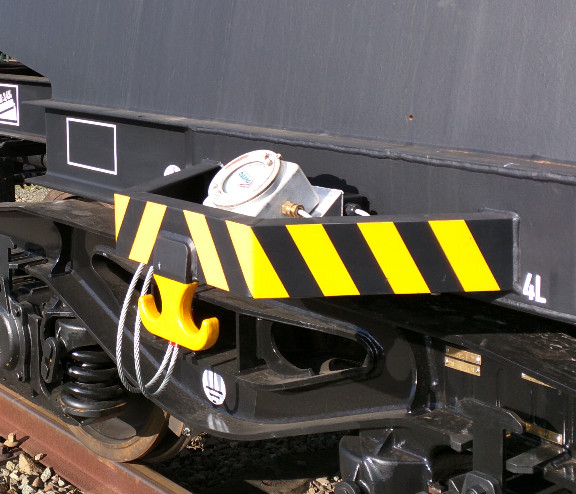  The Ovinto sensor attached to a rail car