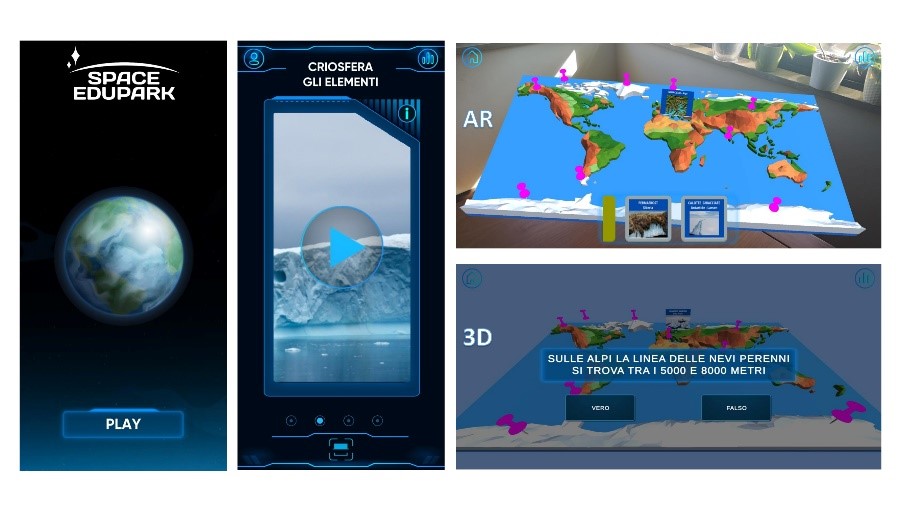 AR/VR App GUI – Cryosphere Elements
