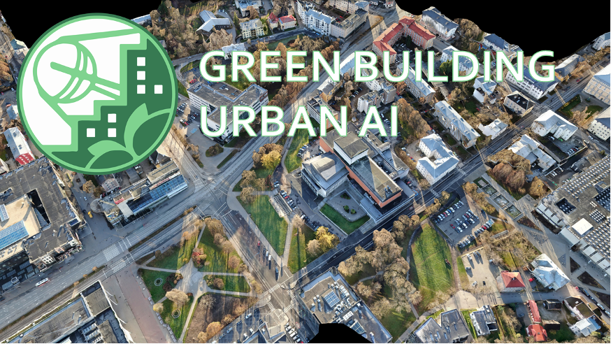 Figure: 5cm high-resolution map from the drone flight in Tartu Green buildings area. Data was acquired on 20.11.2020 from drone flights done by Zero Gravity Oy. Image credit: Cedric Bodet