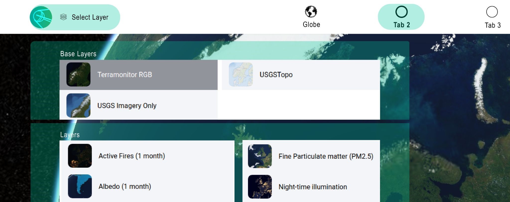 Figure: Prototype interface visualization for green buildings UrbanAI developed by Zero Gravity Oy.